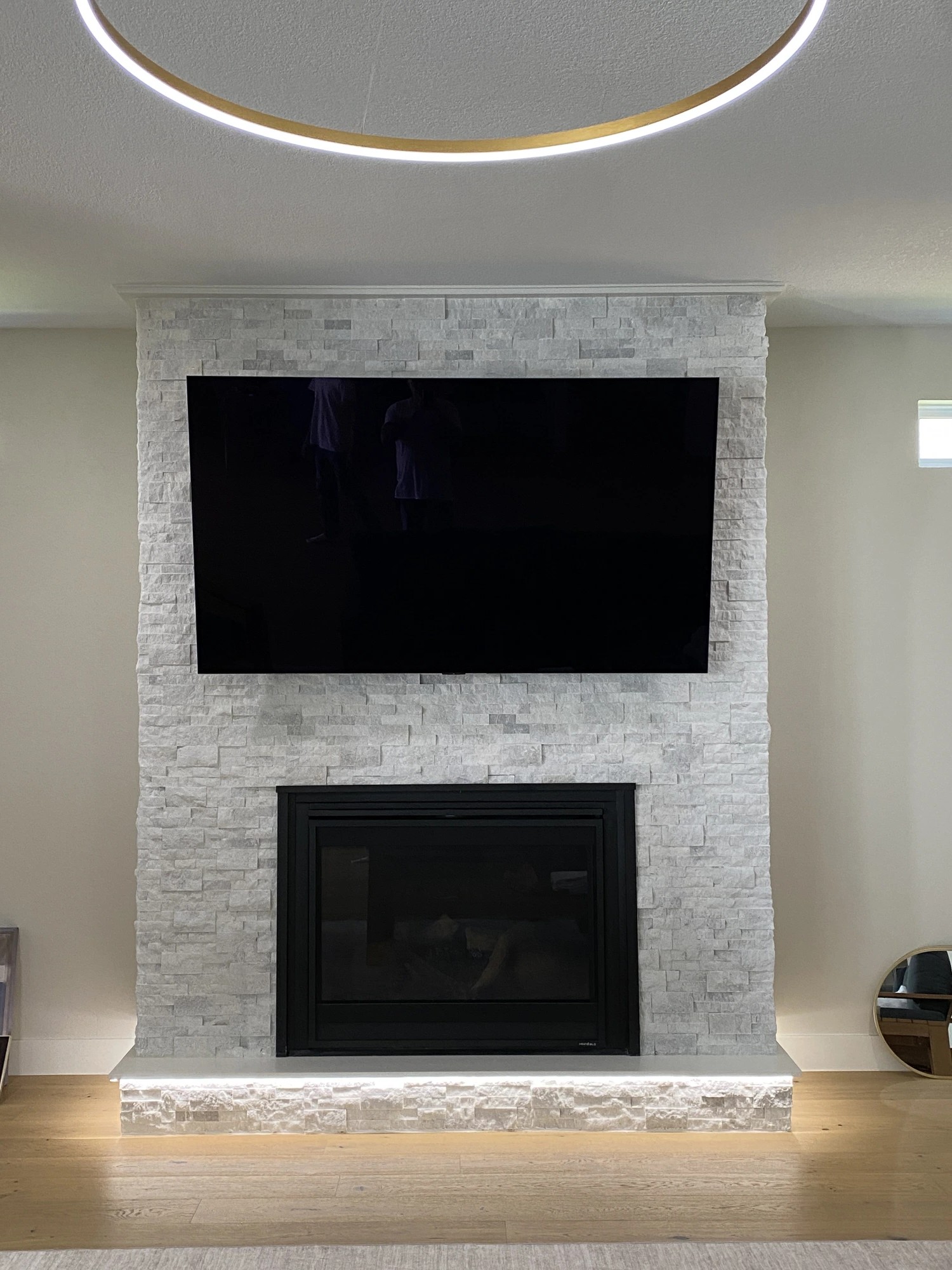Stone Fireplace